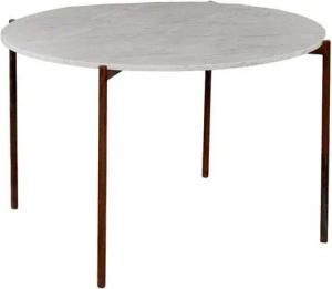 MAGNA Atelier Esstisch ROM aus ECHTEM MARMOR, Küchentisch rund, Bistrotisch, Metallgestell, Ø120x76cm