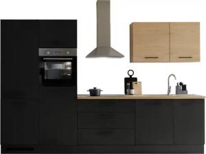 KOCHSTATION Küchenzeile KS-Malfi, Breite 320cm, wahlweise mit E-Geräten, Arbeitsplatte 38mm Stärke