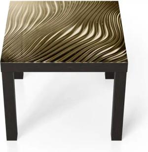 DEQORI Couchtisch 'Goldenes Rillendesign', Glas Beistelltisch Glastisch modern