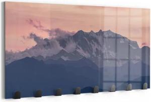 DEQORI Kleiderhaken 'Alpenabendglanz', Glas Garderobe Paneel magnetisch beschreibbar