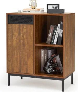 Mondeer Kommode Sideboard, mit ausgeschnittenen Metalltüren und verstellbaren Einlegeböden
