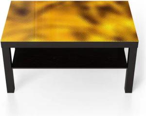 DEQORI Couchtisch 'Goldenes Geflecht', Glas Beistelltisch Glastisch modern
