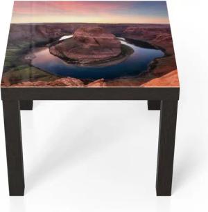 DEQORI Couchtisch 'Horseshoe Bend am Abend', Glas Beistelltisch Glastisch modern