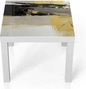 DEQORI Couchtisch 'Goldene Kontraste', Glas Beistelltisch Glastisch modern