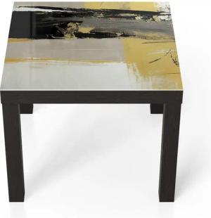 DEQORI Couchtisch 'Goldene Kontraste', Glas Beistelltisch Glastisch modern