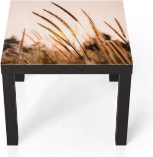 DEQORI Couchtisch 'Goldenes Abendgras', Glas Beistelltisch Glastisch modern