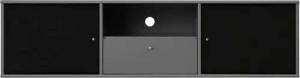 Hammel Furniture TV-Board Mistral Fernsehschrank, Medienmöbel, Hängend, Türen mit Akustikstoff, Schublade, Lowboard, B: 161,5 cm