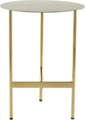 Qiyano Beistelltisch Couchtisch Maile Gold - Modern, Wohnzimmer, Metall, Robust