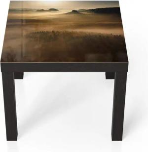 DEQORI Couchtisch 'Goldener Waldhauch', Glas Beistelltisch Glastisch modern