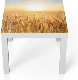DEQORI Couchtisch 'Goldene Ernte', Glas Beistelltisch Glastisch modern