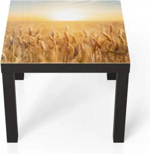 DEQORI Couchtisch 'Goldene Ernte', Glas Beistelltisch Glastisch modern
