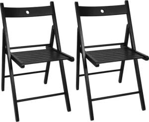 Sarcia.eu Faltstuhl TERJE Schwarzer zusammenklappbarer Stuhl IKEA