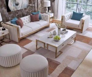 JVmoebel Wohnzimmer-Set Wohnzimmer Set modernes Design Möbelstücke, Made in Europa