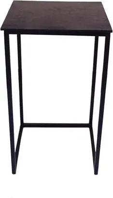 Concept GmbH Beistelltisch in Schwarz, Aluminium - 30x51,5x30cm (BxHxT)