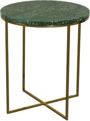 MAGNA Atelier Beistelltisch MONTE aus ECHTEM MARMOR, Ablagetisch, Metallgestell, Side Table Naturstein, 38x54cm