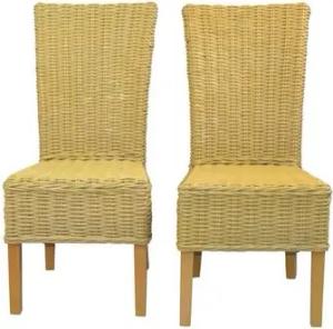 moebel-direkt-online Rattanstuhl Rattanstühle handgeflochten (Spar-Set, 2 St)