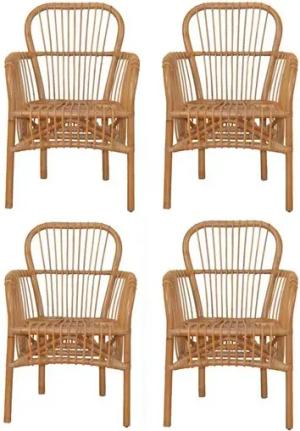 moebel-direkt-online Rattanstuhl Regina (4er-Set, 4 St)