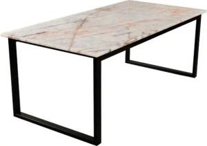 MAGNA Atelier Esstisch BERGEN aus ECHTEM MARMOR, Esstisch eckig, Metallgestell, Exclusive Line, 200x100x75cm