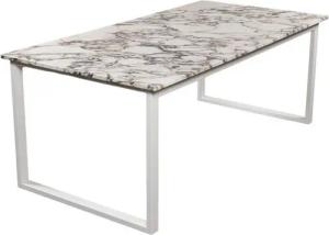 MAGNA Atelier Esstisch BERGEN aus ECHTEM MARMOR, Esstisch eckig, Metallgestell, Exclusive Line, 200x100x75cm