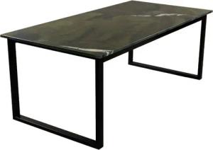 MAGNA Atelier Esstisch BERGEN aus ECHTEM MARMOR, Esstisch eckig, Metallgestell, Exclusive Line, 200x100x75cm