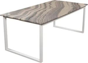 MAGNA Atelier Esstisch BERGEN aus ECHTEM MARMOR, Esstisch eckig, Metallgestell, Exclusive Line, 200x100x75cm