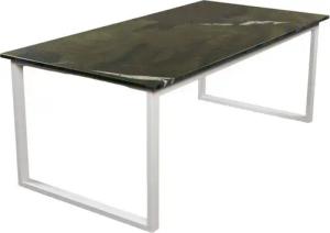 MAGNA Atelier Esstisch BERGEN aus ECHTEM MARMOR, Esstisch eckig, Metallgestell, Exclusive Line, 200x100x75cm