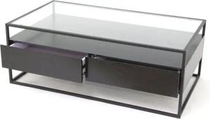 Concept GmbH Couchtisch in Schwarz, Glas - 110x42cm (BxH)