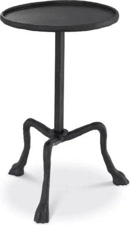 Casa Padrino Beistelltisch Luxus Beistelltisch Bronzefarben Ø 36,5 x H. 52 cm - Runder Dreibein Tisch - Möbel - Luxus Möbel