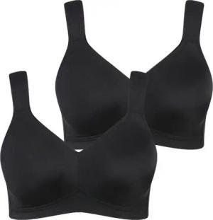 Ulla Popken Bügelloser BH Mikrofaser-BH 2er-Pack ohne Bügel