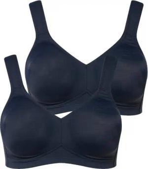 Ulla Popken Bügelloser BH Mikrofaser-BH 2er-Pack ohne Bügel