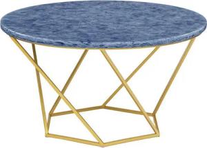 MAGNA Atelier Couchtisch VENEDIG aus RECYCELTEN GLASFLASCHEN, Wohnzimmertisch, patentiert, Unikat, nachhaltig, 71x43cm