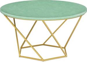 MAGNA Atelier Couchtisch VENEDIG aus RECYCELTEN GLASFLASCHEN, Wohnzimmertisch, patentiert, Unikat, nachhaltig, 71x43cm