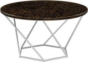 MAGNA Atelier Couchtisch VENEDIG aus RECYCELTEN GLASFLASCHEN, Wohnzimmertisch, patentiert, Unikat, nachhaltig, 71x43cm
