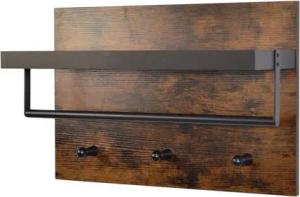moebel-direkt-online Wandgarderobe Carola, Paneel aus Holzwerkstoff, braun beschichtet, mit Holzmaserung