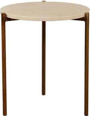 MAGNA Atelier Beistelltisch ROM aus ECHTEM MARMOR, Ablagetisch, nachhaltig, Naturstein, 45x52cm