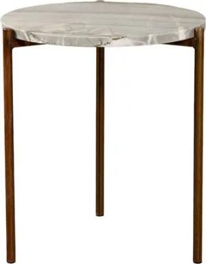 MAGNA Atelier Beistelltisch ROM aus ECHTEM MARMOR, Ablagetisch, nachhaltig, Naturstein, 45x52cm