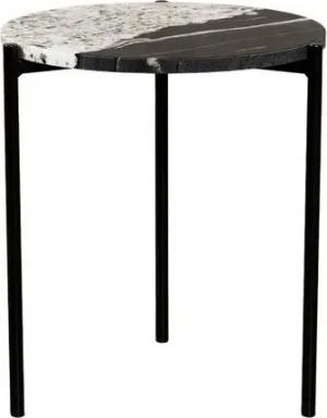 MAGNA Atelier Beistelltisch ROM aus ECHTEM MARMOR, Ablagetisch, nachhaltig, Naturstein, 45x52cm