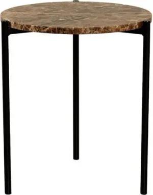 MAGNA Atelier Beistelltisch ROM aus ECHTEM MARMOR, Ablagetisch, nachhaltig, Naturstein, 45x52cm