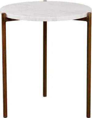 MAGNA Atelier Beistelltisch ROM aus ECHTEM MARMOR, Ablagetisch, nachhaltig, Naturstein, 45x52cm