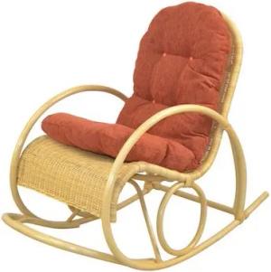 moebel-direkt-online Schaukelstuhl Luisa (Inklusive Kissenauflage), Naturmaterial Rattan