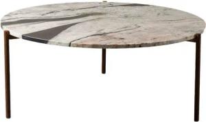 MAGNA Atelier Couchtisch ROM aus ECHTEM MARMOR, Wohnzimmertisch, Naturstein Sofatisch, 78x40cm - 98x40cm