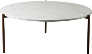 MAGNA Atelier Couchtisch ROM aus ECHTEM MARMOR, Wohnzimmertisch, Naturstein Sofatisch, 78x40cm - 98x40cm