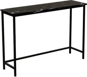 MAGNA Atelier Konsolentisch MONTE CARLO aus ECHTEM MARMOR, Ablagetisch, Metallgestell, Naturstein Sideboard, 110x32x70cm