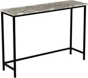 MAGNA Atelier Konsolentisch MONTE CARLO aus ECHTEM MARMOR, Ablagetisch, Metallgestell, Naturstein Sideboard, 110x32x70cm