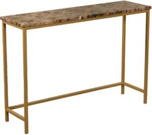 MAGNA Atelier Konsolentisch MONTE CARLO aus ECHTEM MARMOR, Ablagetisch, Metallgestell, Naturstein Sideboard, 110x32x70cm
