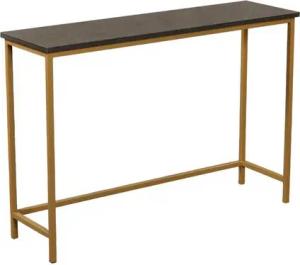 MAGNA Atelier Konsolentisch MONTE CARLO aus ECHTEM MARMOR, Ablagetisch, Metallgestell, Naturstein Sideboard, 110x32x70cm