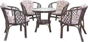 moebel-direkt-online Sitzgruppe Laurin, (Spar-Set, 4Sessel, 1Tisch), Inkl. Kissenauflagen