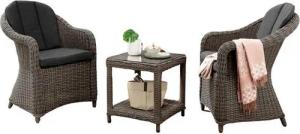 Destiny Balkonset MALAGA MERANO, 2x Sessel, 1x Tisch 46 x 46 cm