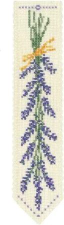 Le Bonheur des Dames Kreativset Le Bonheur des Dames Lesezeichen Kreuzstich Stickpackung "Lavendel", (embroidery kit by Marussia)
