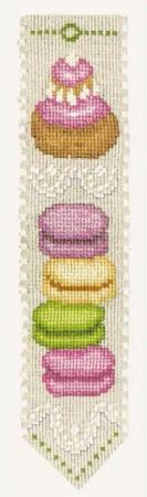 Le Bonheur des Dames Kreativset Le Bonheur des Dames Lesezeichen Kreuzstich Stickpackung "Macaron", Z, (embroidery kit by Marussia)